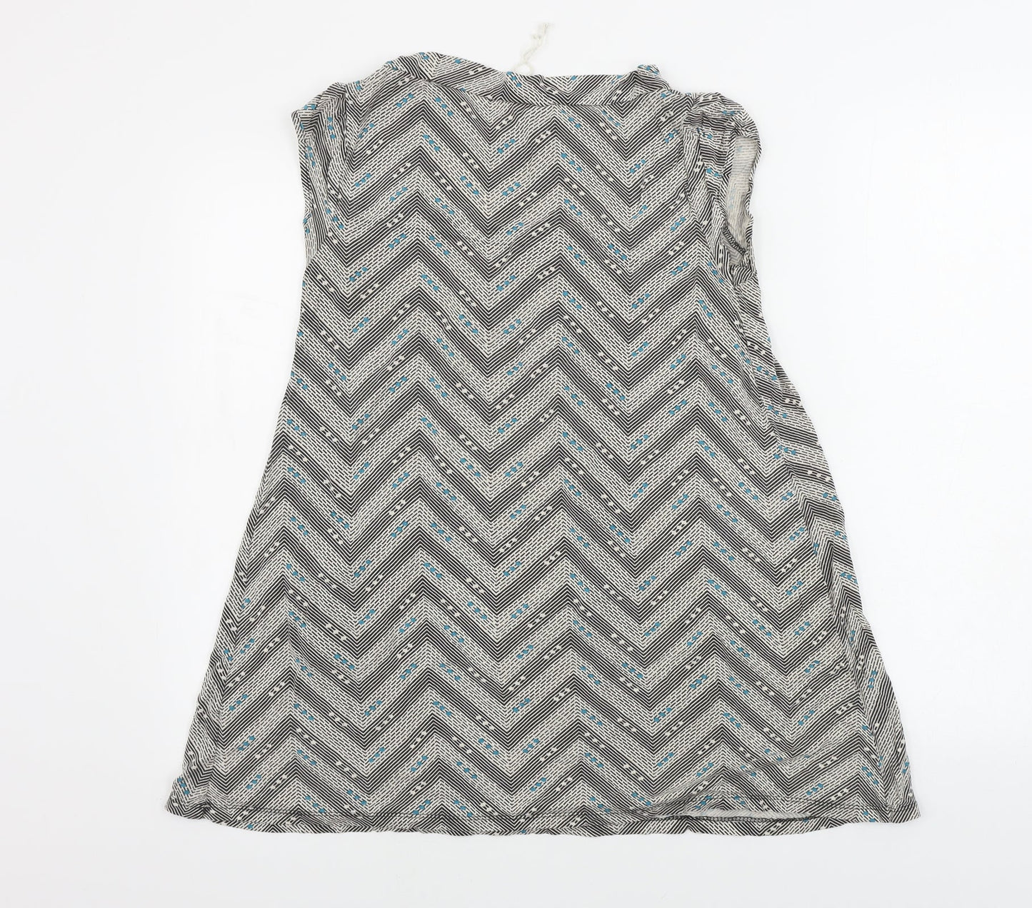Lime   Womens Green Geometric  Basic T-Shirt Size 12
