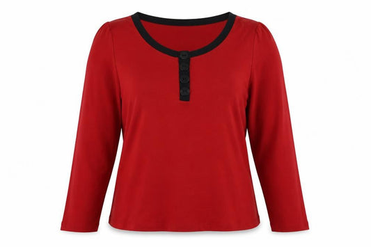 ELVI Womens Red   Pullover Jumper Size M