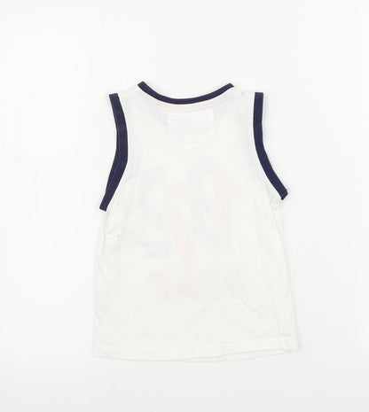 TU Boys White   Basic T-Shirt Size 4 Years