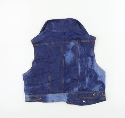 plam mode Womens Blue   Jacket Coat Size L