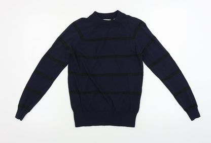 Jack Wills  Womens Blue Striped  Pullover Jumper Size 8