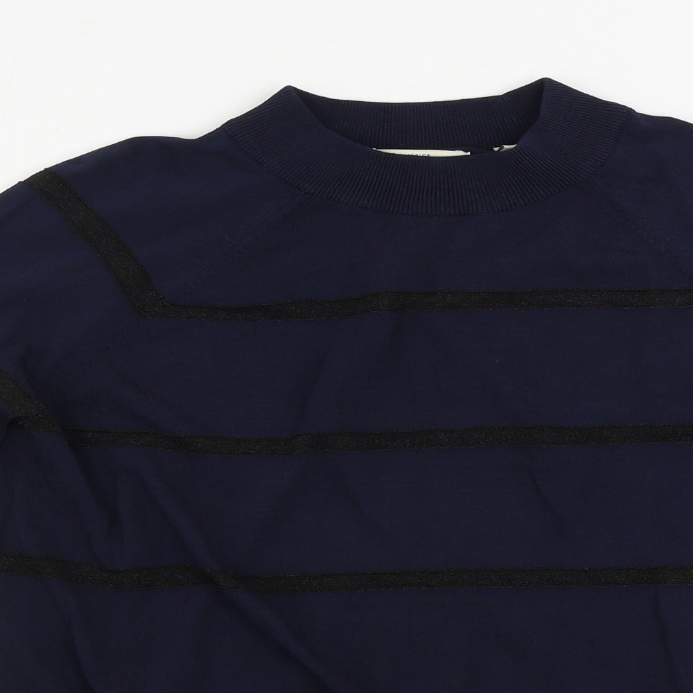 Jack Wills  Womens Blue Striped  Pullover Jumper Size 8