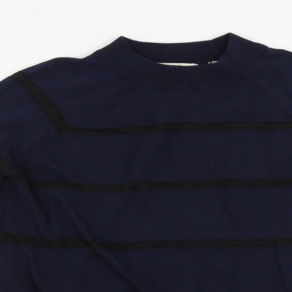 Jack Wills  Womens Blue Striped  Pullover Jumper Size 8
