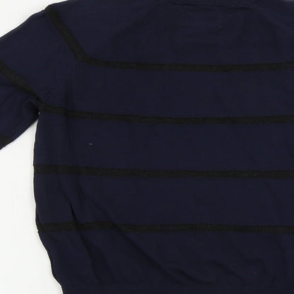 Jack Wills  Womens Blue Striped  Pullover Jumper Size 8