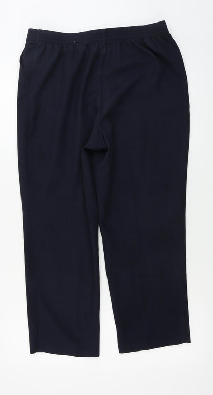 Womens UK Size 32 in Marks and Spencer Regular Fit  Blue Trousers