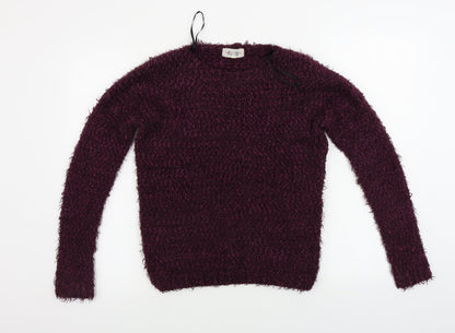 Womens UK Size S New Look Purple Pullover Jumper