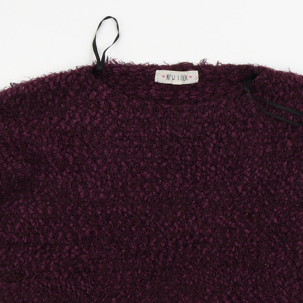 Womens UK Size S New Look Purple Pullover Jumper