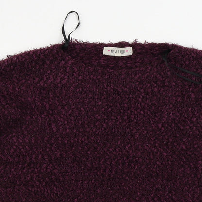 Womens UK Size S New Look Purple Pullover Jumper