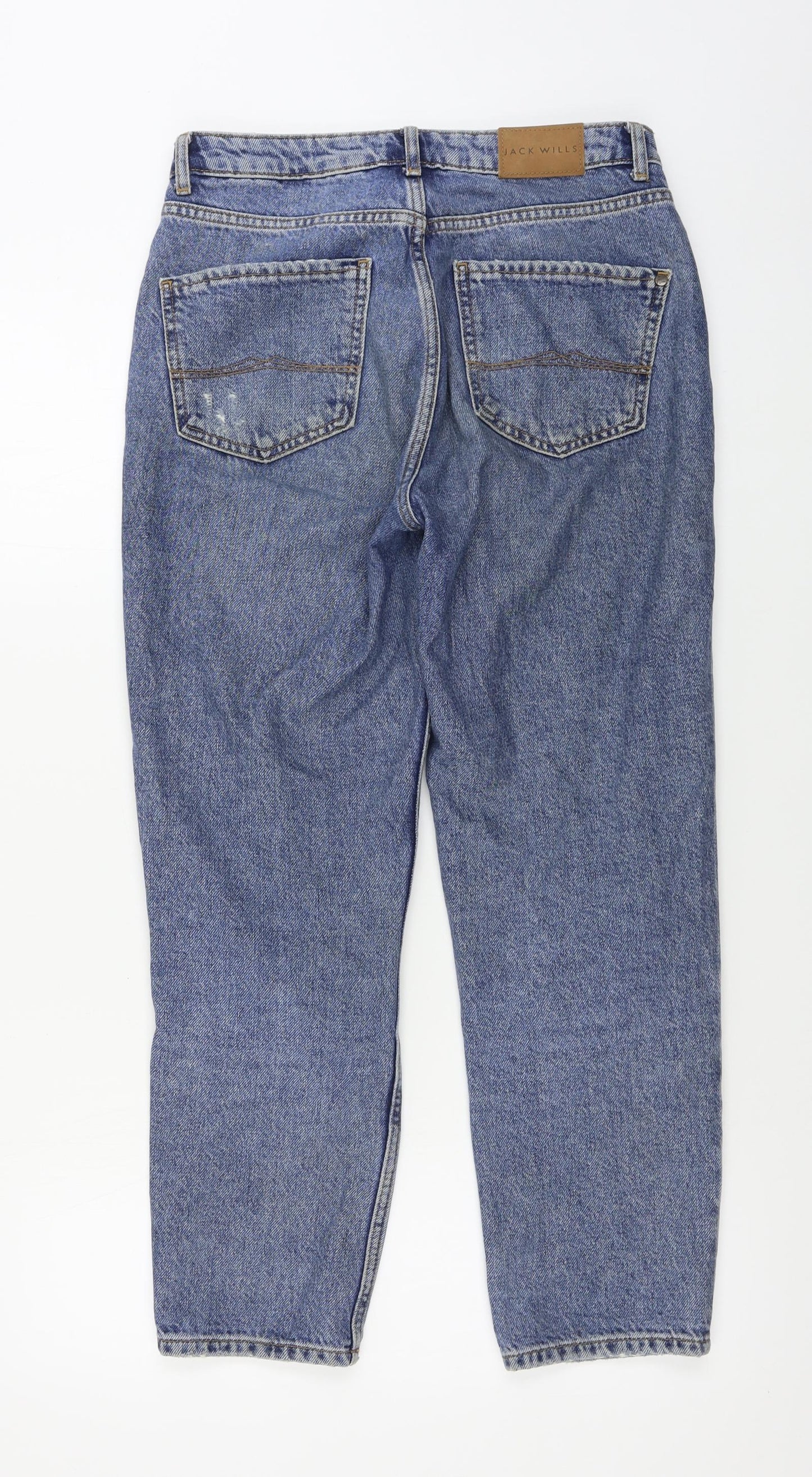 Womens UK Size 27 in Jack Wills Regular Fit Straight Blue Jeans