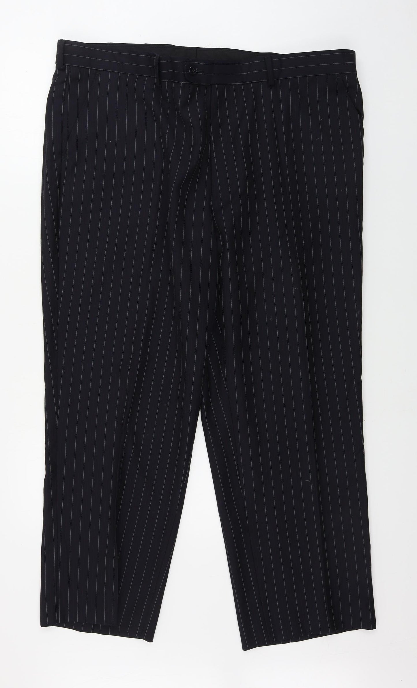 Preworn  Mens Blue Striped  Trousers  Size 41 in L29 in