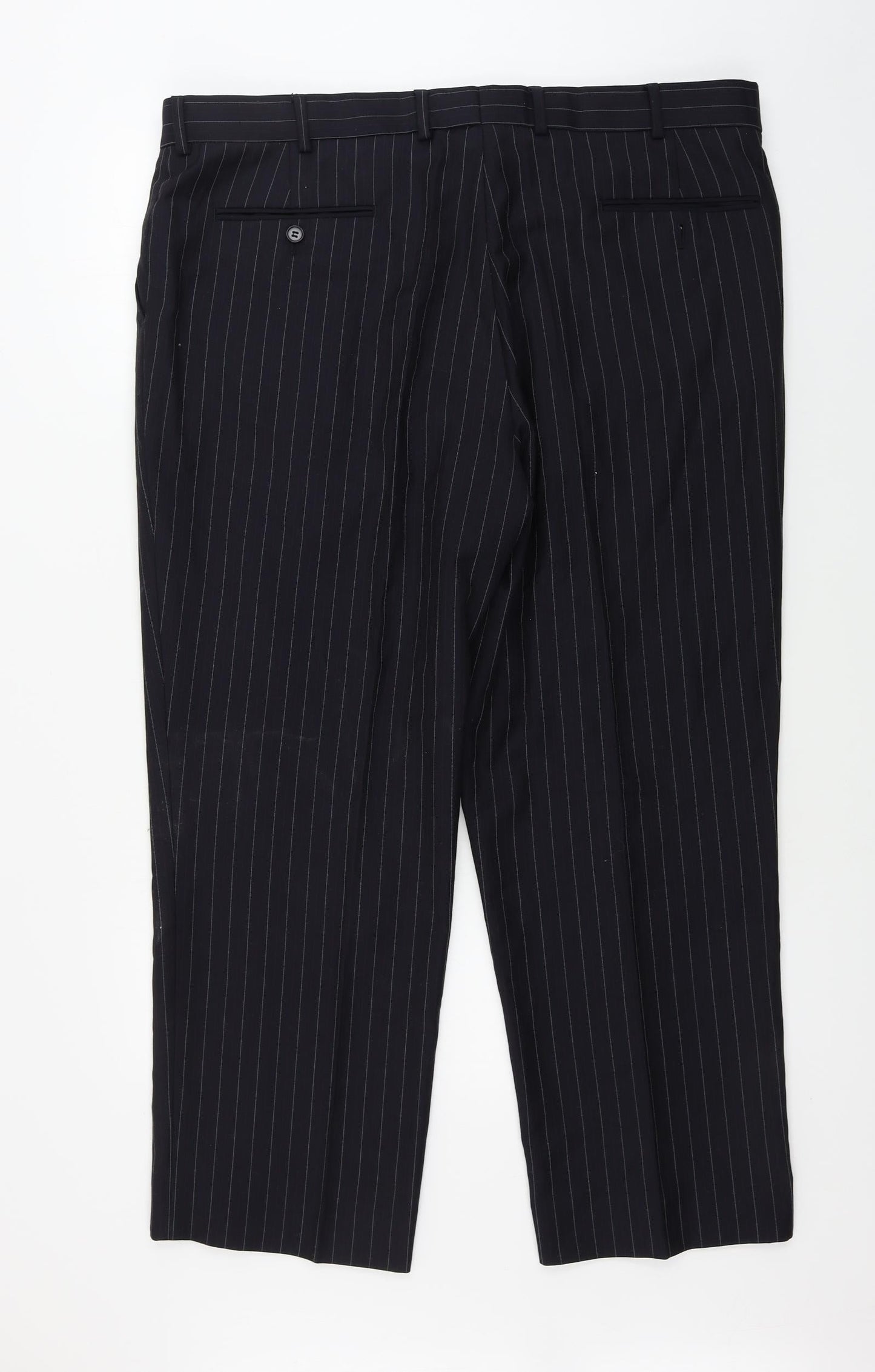 Preworn  Mens Blue Striped  Trousers  Size 41 in L29 in