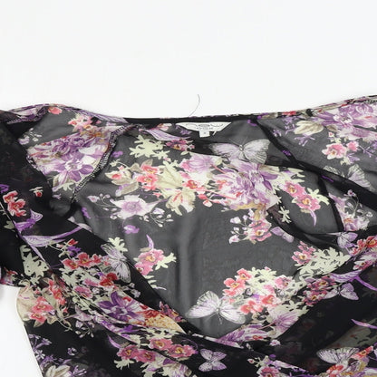 Womens UK Size 8 New Look Black Basic Blouse