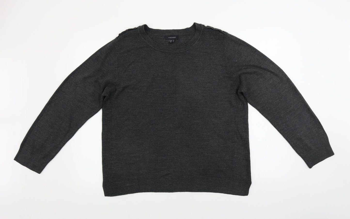 Womens UK Size 20 Atmosphere Grey Pullover Jumper