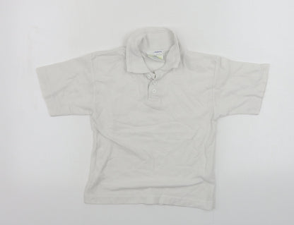 techino  Boys White   Basic Polo Size 6-7 Years