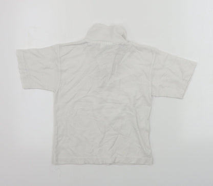 techino  Boys White   Basic Polo Size 6-7 Years