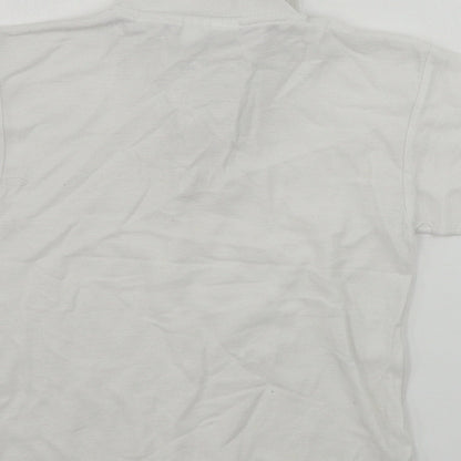 techino  Boys White   Basic Polo Size 6-7 Years