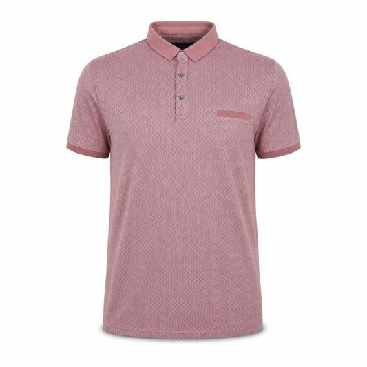 Front view of ACW 85 men’s pink polo, size XL