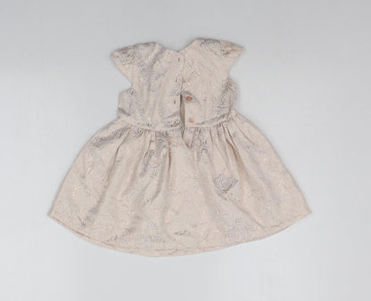 Primark Baby Pink Geometric  A-Line  Size 9-12 Months