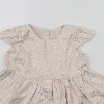 Primark Baby Pink Geometric  A-Line  Size 9-12 Months
