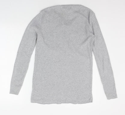 Womens UK Size 2XS River Island Grey Pullover Jumper