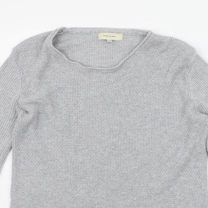 Womens UK Size 2XS River Island Grey Pullover Jumper