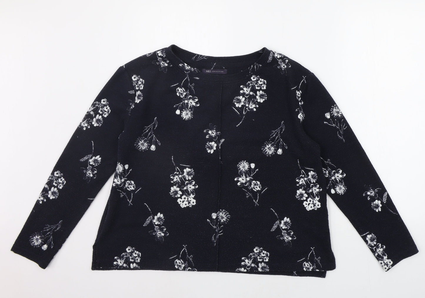 Womens UK Size 14 Marks and Spencer Blue Pullover Jumper