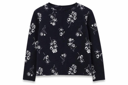 Marks & Spencer Womens Blue Floral  Pullover Jumper Size 14