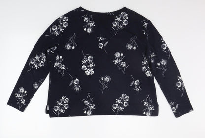 Womens UK Size 14 Marks and Spencer Blue Pullover Jumper