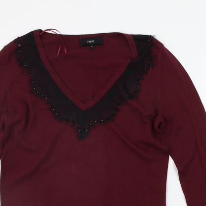 NEXT Womens Purple   Jumper Dress  Size 10