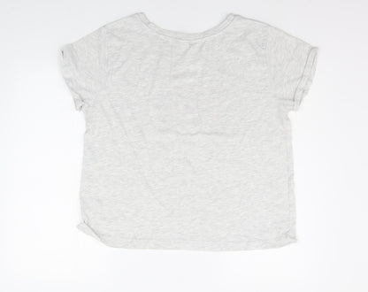 Matalan Womens Grey Geometric  Top Pyjama Top Size M  - MICKEY MOUSE
