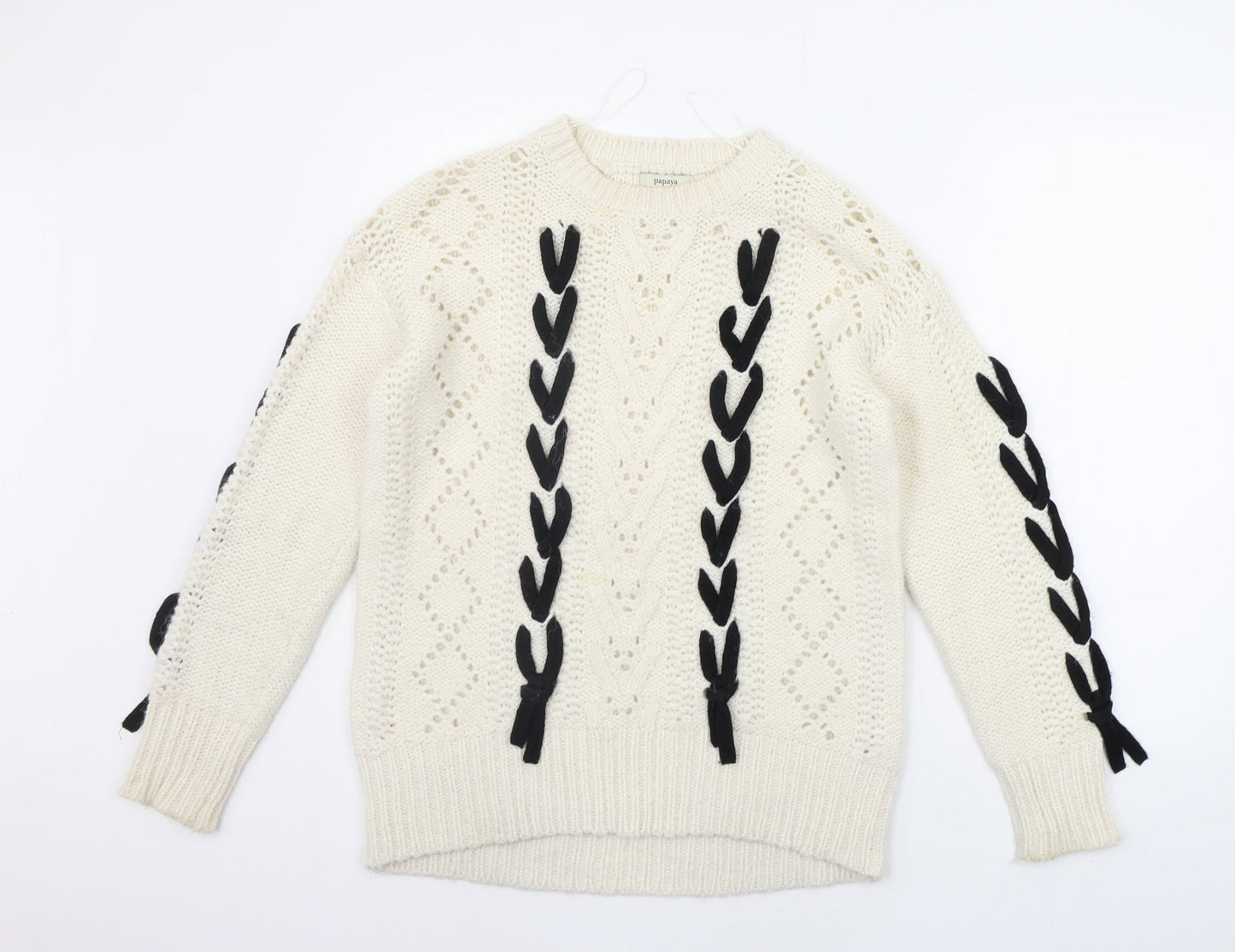 Womens UK Size S Matalan Beige Pullover Jumper