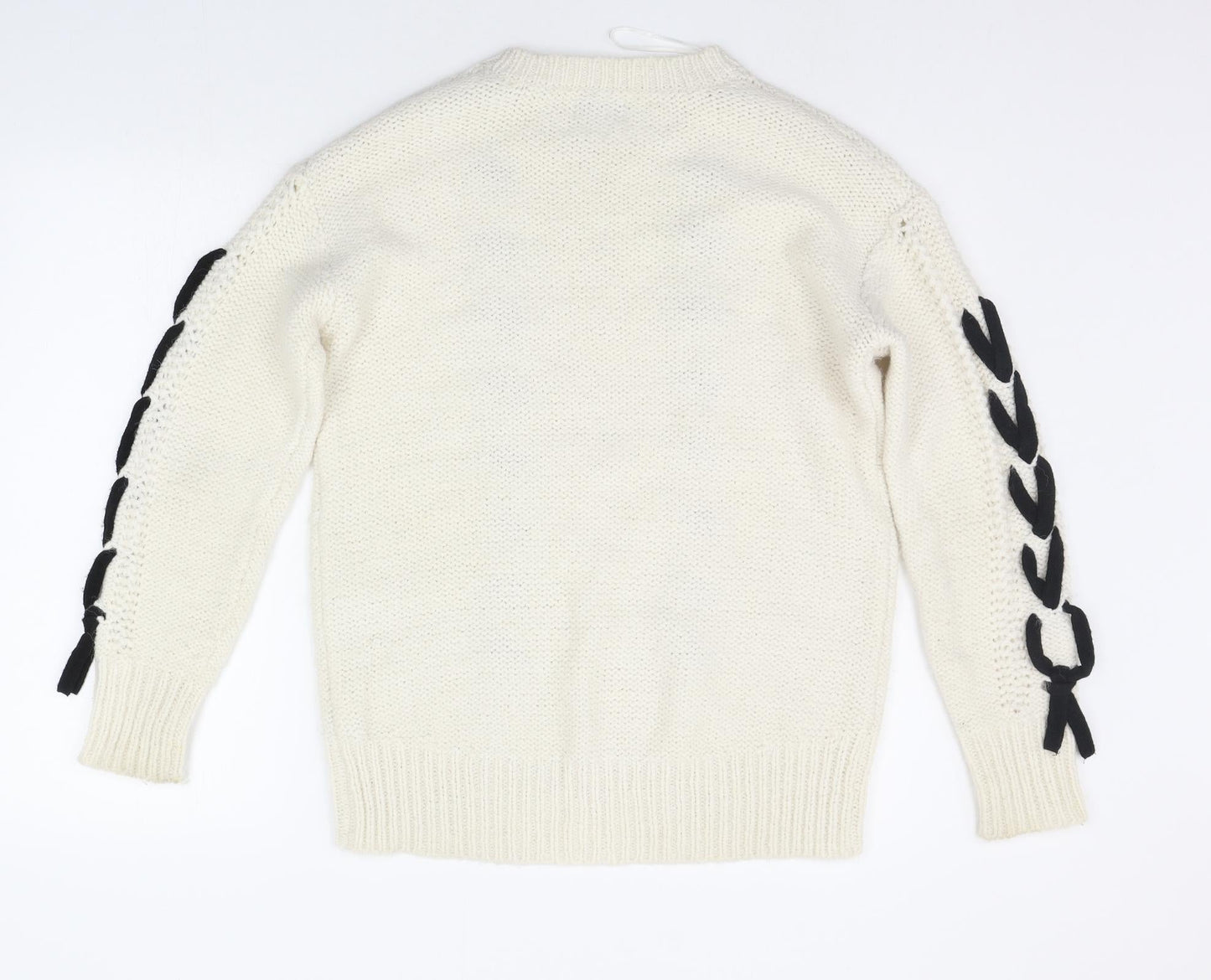 Womens UK Size S Matalan Beige Pullover Jumper