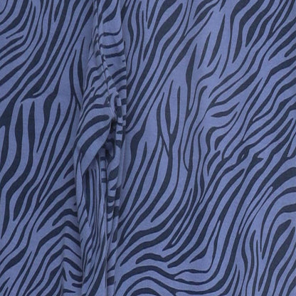 Avenue Womens Blue Animal Print  Jogger Trousers Size 12 L25 in