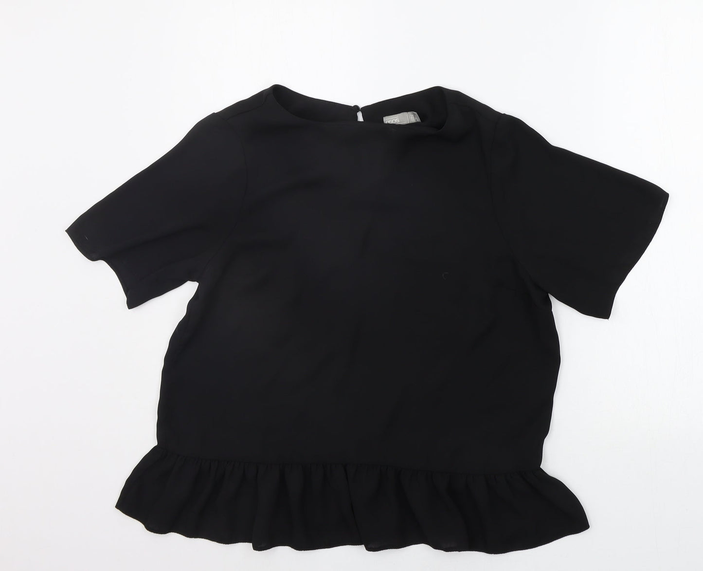 F&F Womens Black Houndstooth  Basic Blouse Size 12