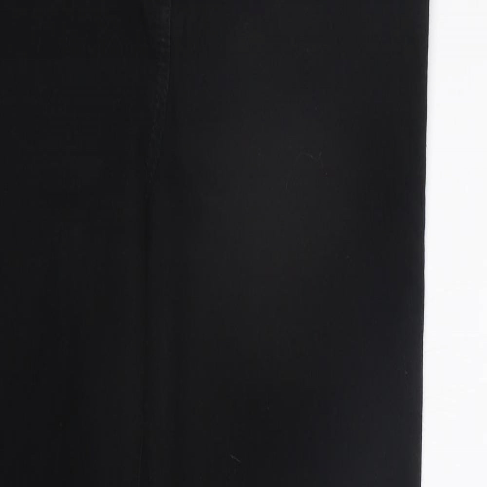 Womens UK Size 12 Papaya Regular Fit  Black Trousers