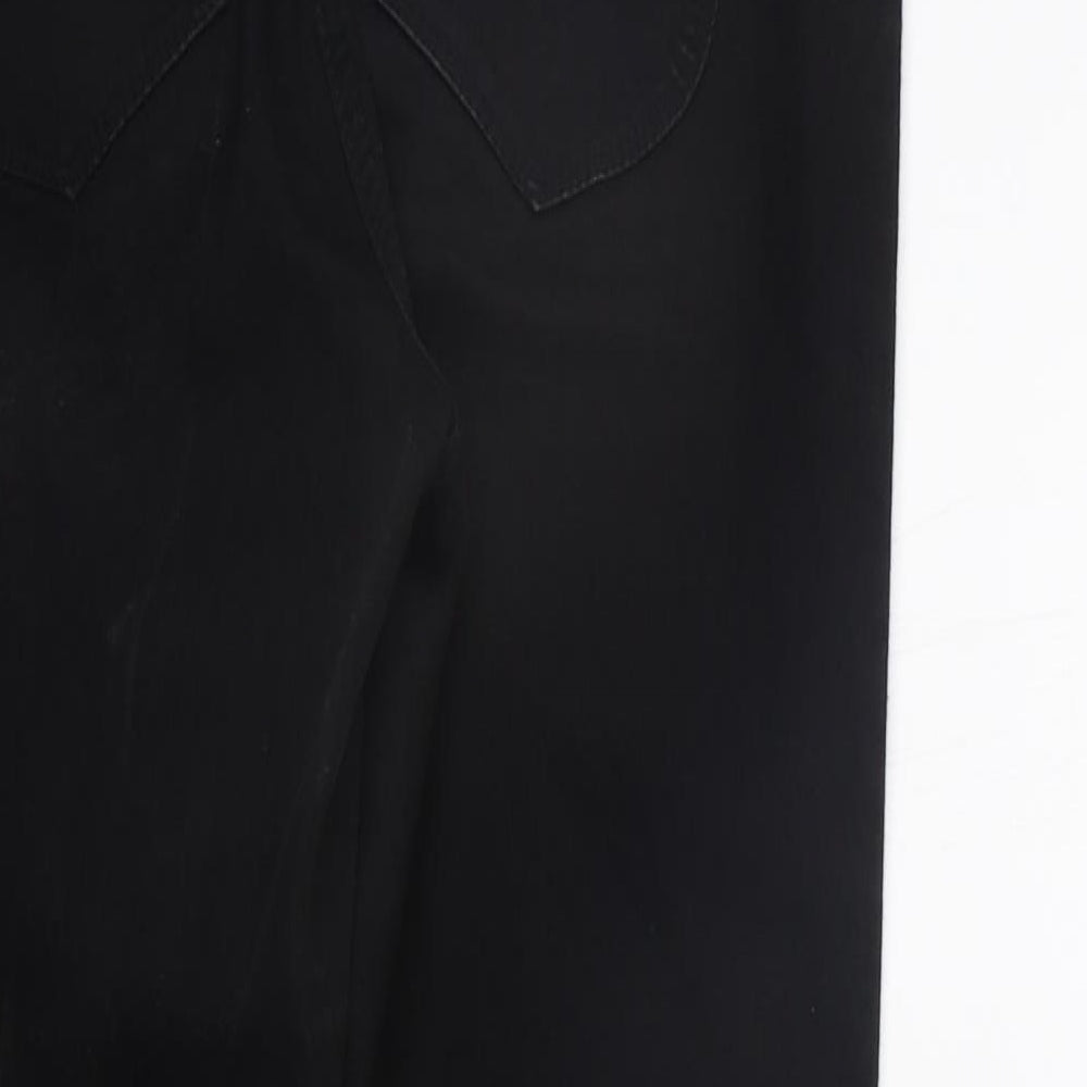 Womens UK Size 12 Papaya Regular Fit  Black Trousers