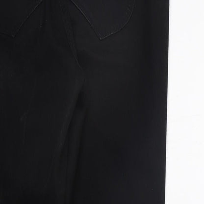 Womens UK Size 12 Papaya Regular Fit  Black Trousers
