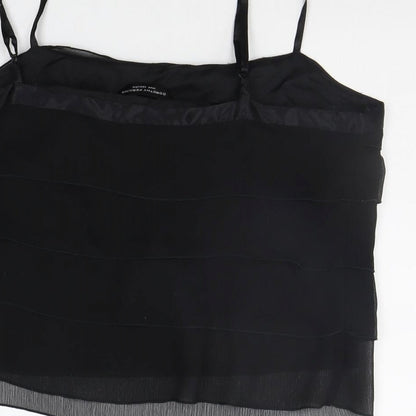 Womens UK Size 14 Dorothy Perkins Black Basic Tank
