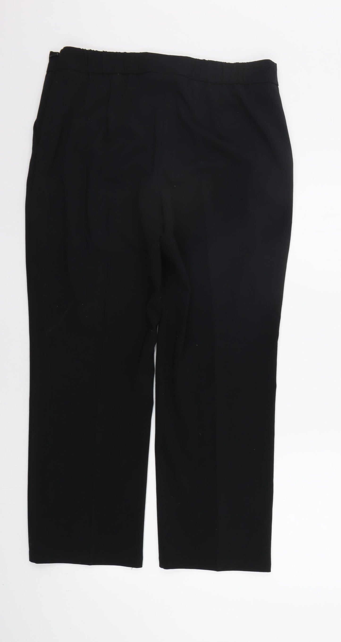 Womens UK Size 14 Marks and Spencer Regular Fit  Black Trousers