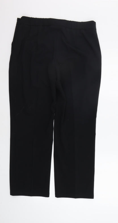 Womens UK Size 14 Marks and Spencer Regular Fit  Black Trousers