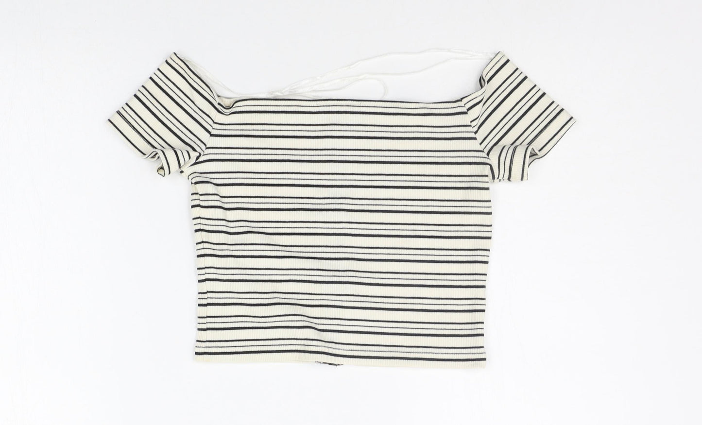Womens UK Size 4 Topshop Beige Basic Blouse