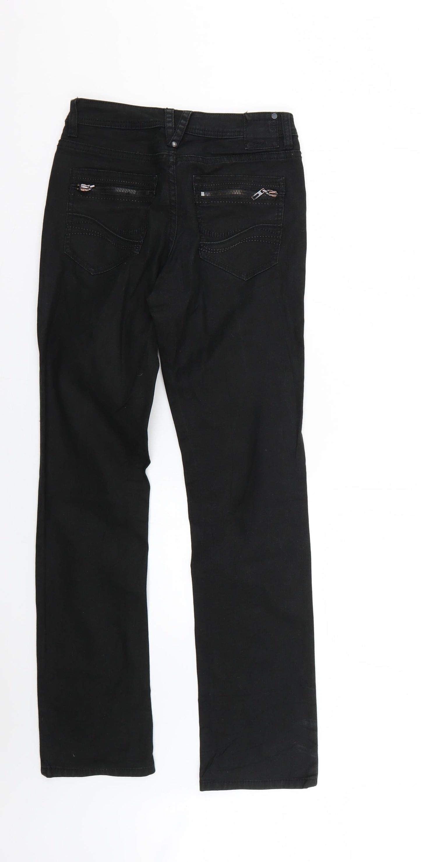 Womens UK Size  Preworn Regular Fit Skinny Black Jeans