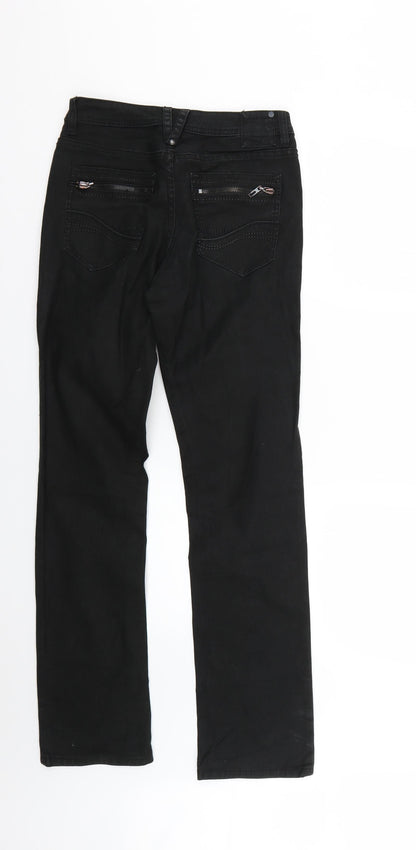 Womens UK Size  Preworn Regular Fit Skinny Black Jeans