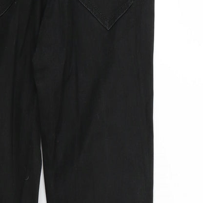 Womens UK Size  Preworn Regular Fit Skinny Black Jeans