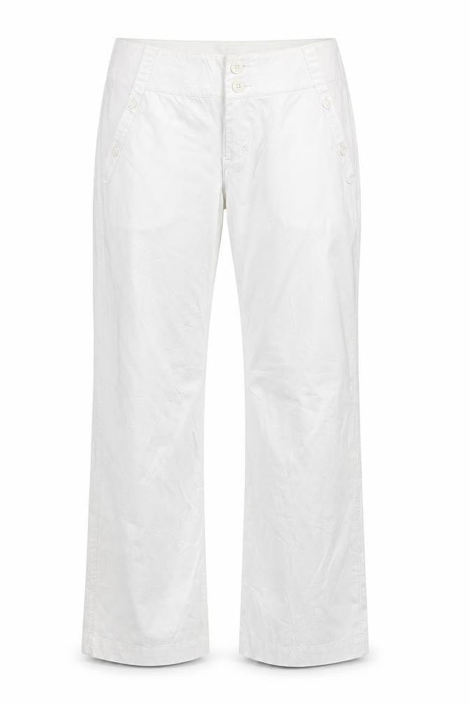 Womens UK Size 12 Mexx Regular Fit  White Trousers