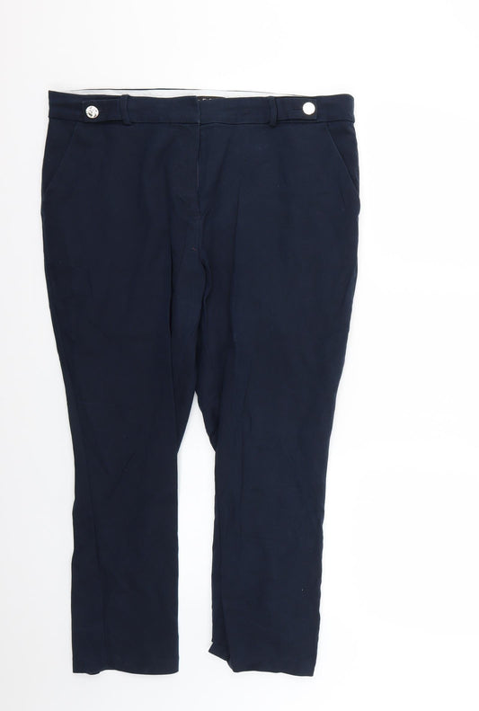 F&F Womens Blue   Trousers  Size 18 L24 in