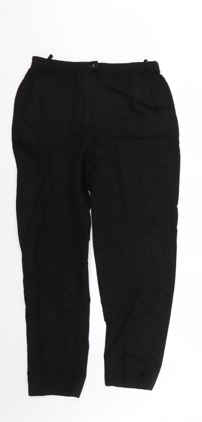 Womens UK Size 14 Marks and Spencer Regular Fit  Black Trousers