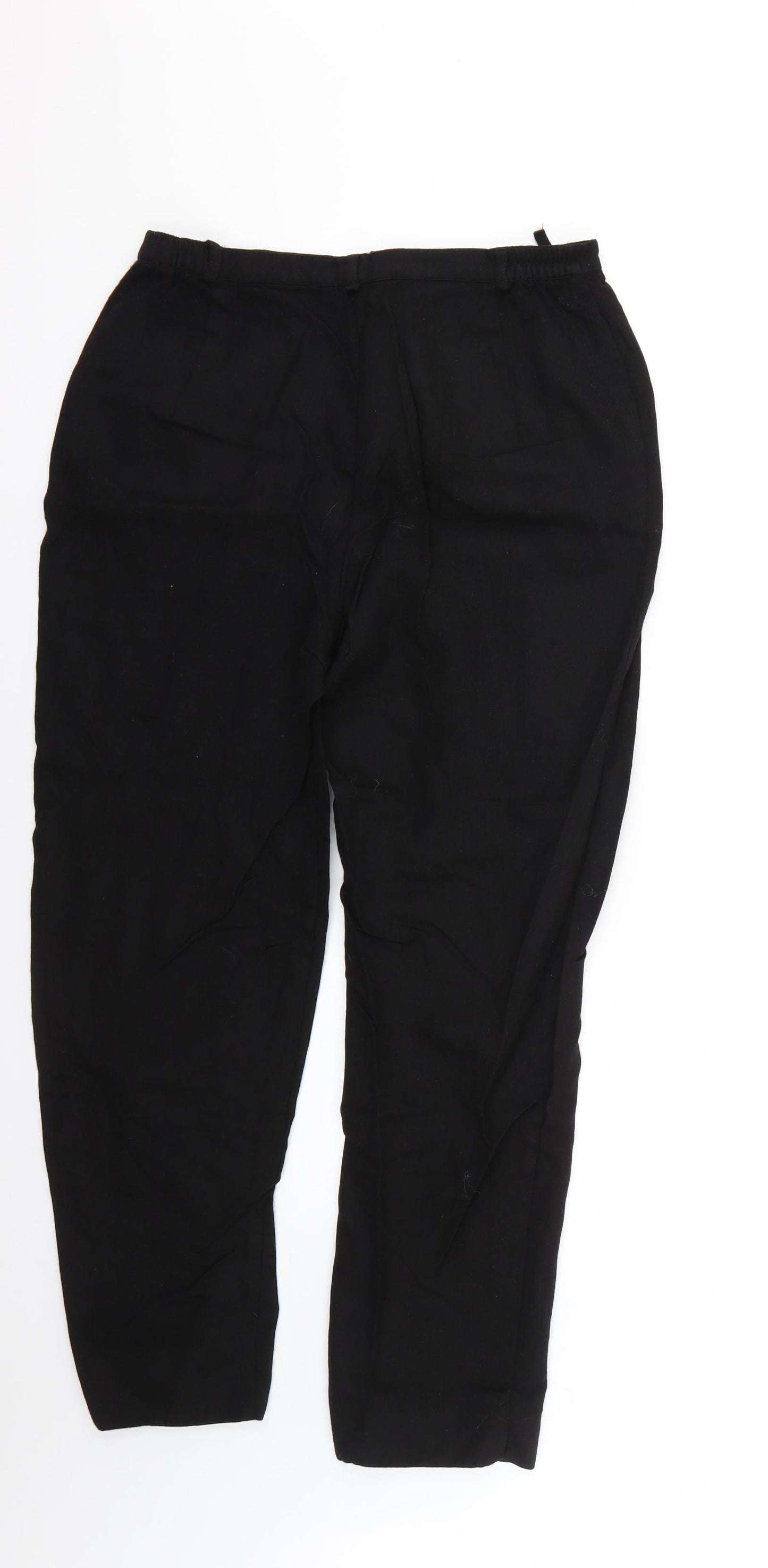 Womens UK Size 14 Marks and Spencer Regular Fit  Black Trousers