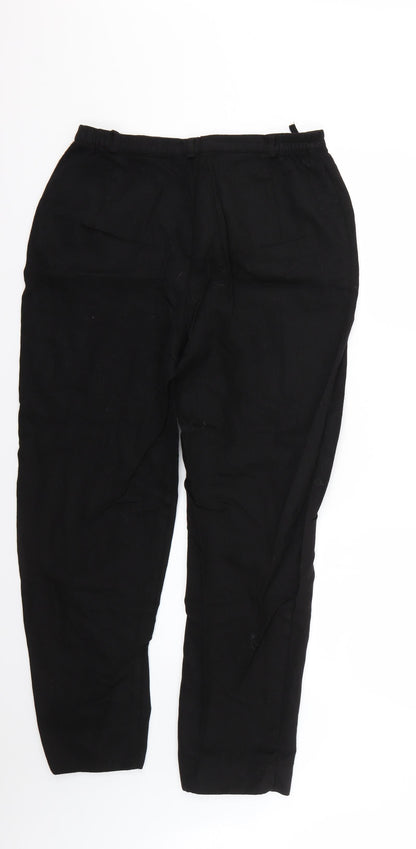 Womens UK Size 14 Marks and Spencer Regular Fit  Black Trousers