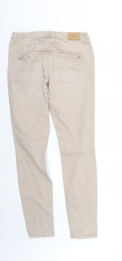 Mens UK Size 25 in Street One Regular Fit Skinny Beige Jeans